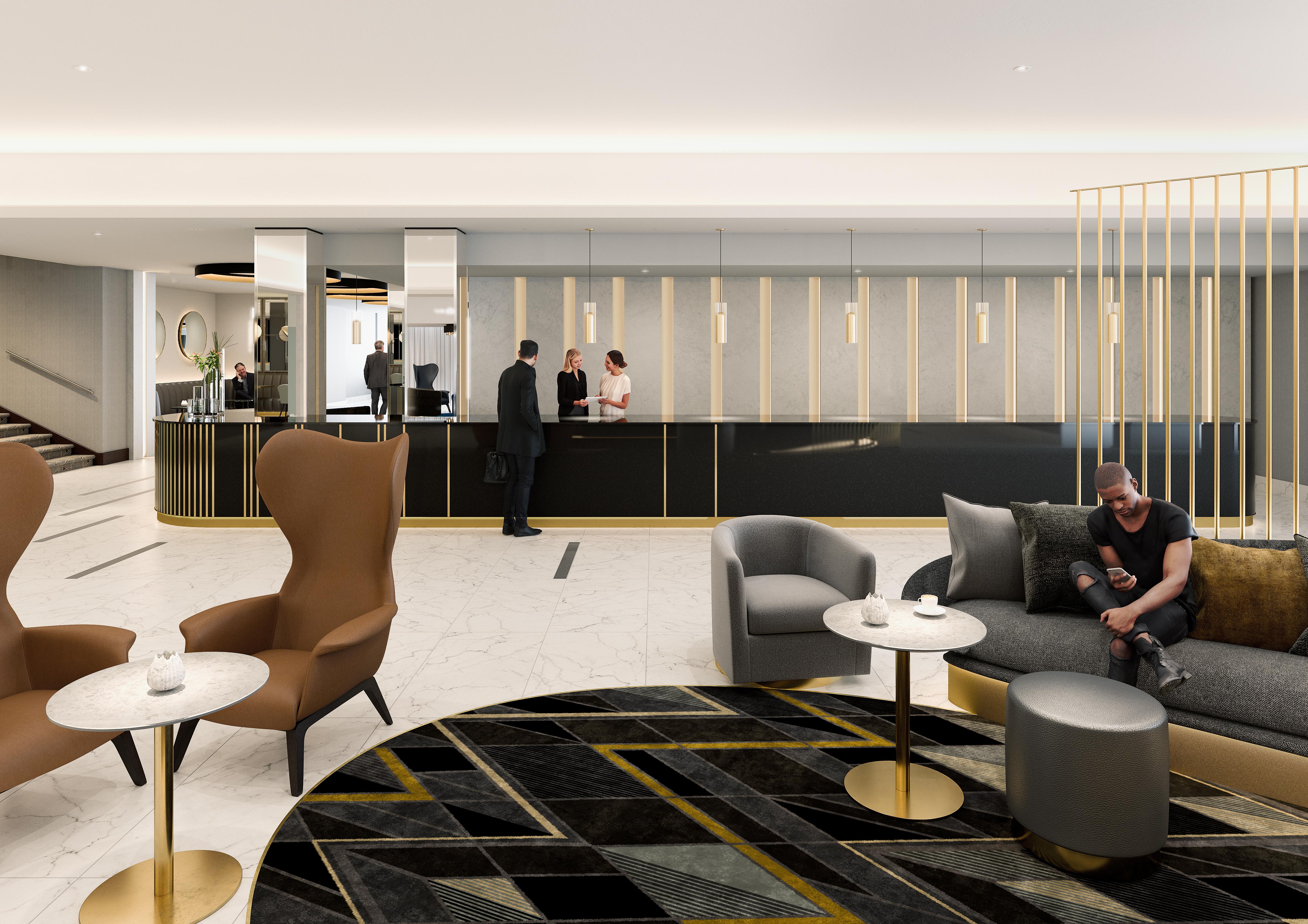 Strand Palace London Exterior photo Reception area